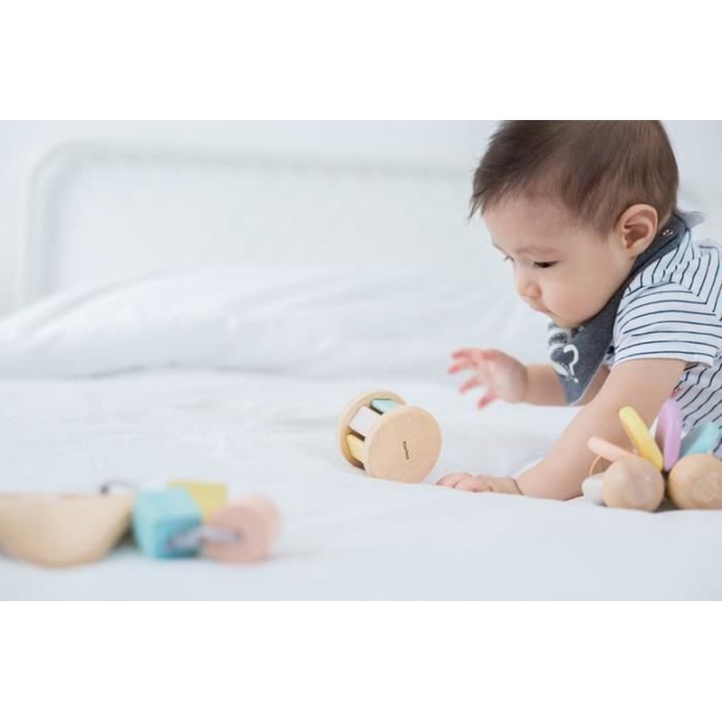 Plan Toys - Pastelowa grzechotka roller, PLTO-5255
