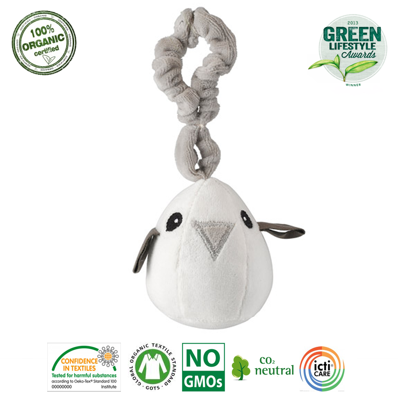 Maud N Lil Tweet The Bird Grey Muzyczna Zawieszka Organiczna Miękka