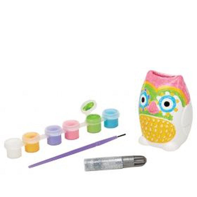 Melissa&Doug® - Sowa - Skarbonka do malowania, 8+, Melissa&Doug