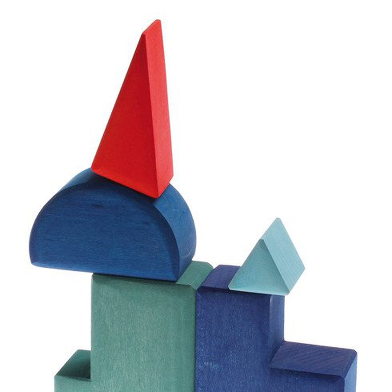 Klocki, Trójkąty, Koła i Kwadraty 1+, kolorowe, Grimm's