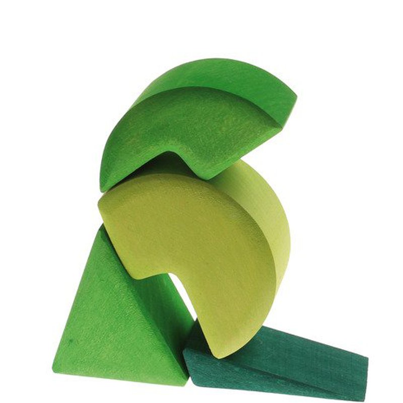 Klocki, Trójkąty, Koła i Kwadraty 1+, kolorowe, Grimm's