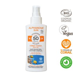 Alphanova Sun, Spray z filtrem SPF50, wersja podróżna, 90g ALPHANOVA SUN