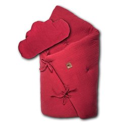 Hi Little One - zestaw kołderka z podusią/ rożek 2 w 1 STRAWBERRY