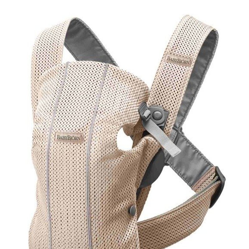 BABYBJORN MINI 3D Mesh – nosidełko, Perłowy Różowy