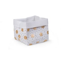 CHILDHOME - Pudełko płócienne 32 x 32 x 29 cm Gold Dots