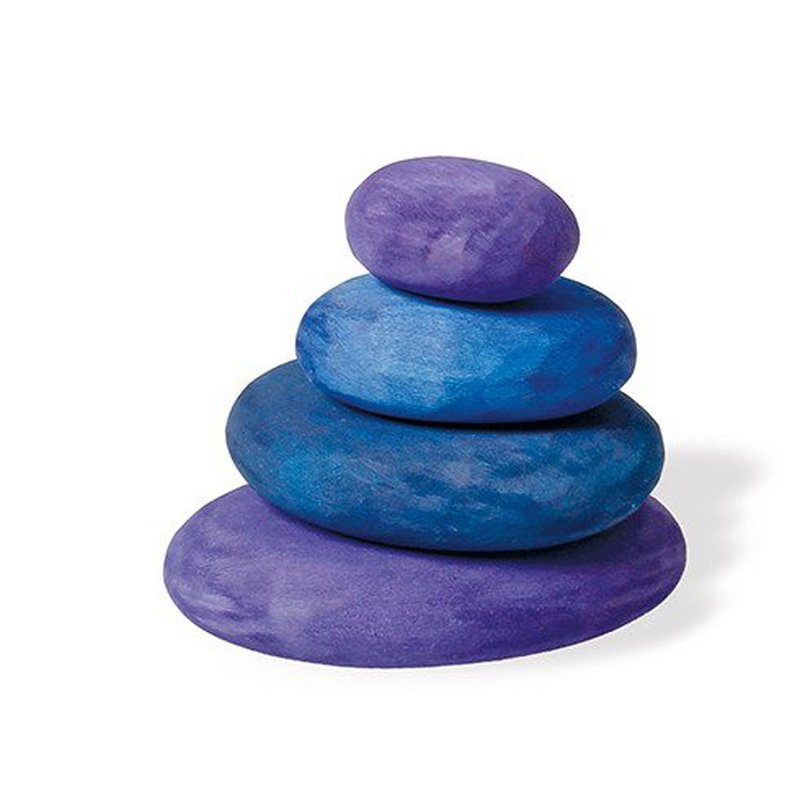 Kamyki 4 szt., niebieskie, Grimm's