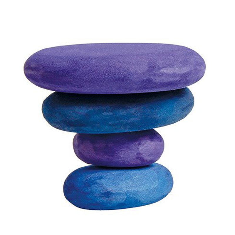 Kamyki 4 szt., niebieskie, Grimm's