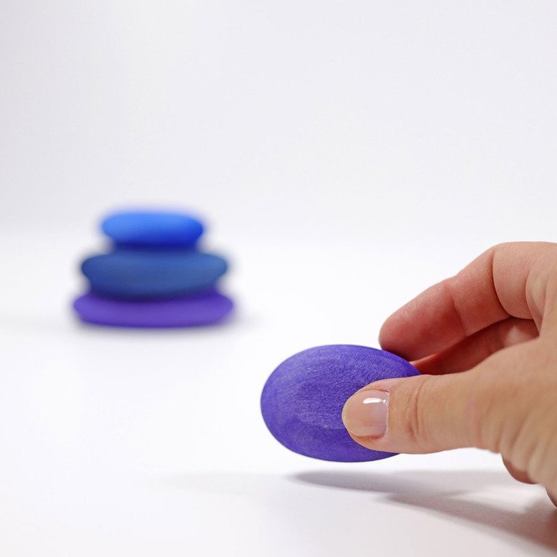 Kamyki 4 szt., niebieskie, Grimm's