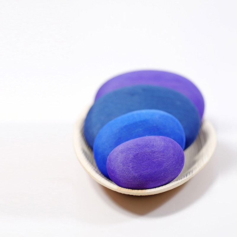 Kamyki 4 szt., niebieskie, Grimm's