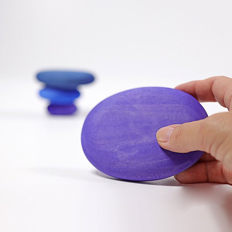 Kamyki 4 szt., niebieskie, Grimm's