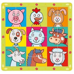 Bino - Puzzle układanka głowy zwierzątek