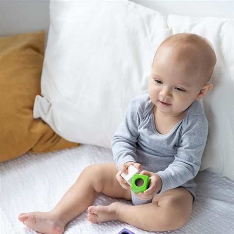 Klocki sensoryczne, interaktywne w woreczku, Plan Toys®