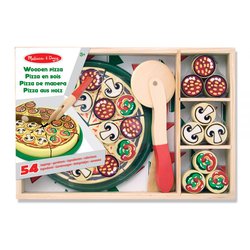 Melissa&Doug® - Drewniana pizza do krojenia i układania