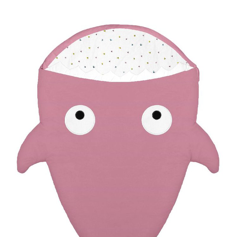 Baby Bites Śpiworek letni Shark (1-18 miesięcy) Pink BABY BITES