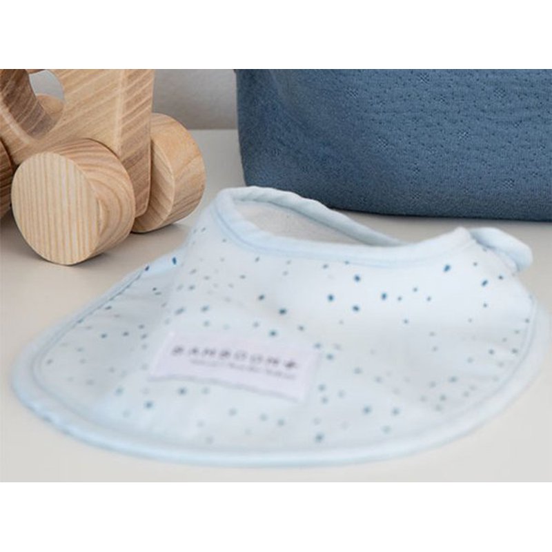 Bamboom - Śliniaczek Bambusowy, Blue Mini Dots, 0m+