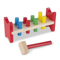 Melissa&Doug® - Wbijak-przebijak przebijanka z młotkiem