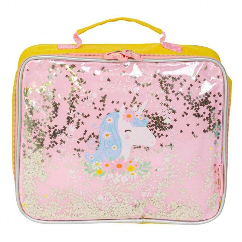 A Little Lovely Company - TERMO lunchbox GLITTER  Jednorożec