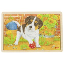Goki® - Puzzle drewniane szczeniaczek