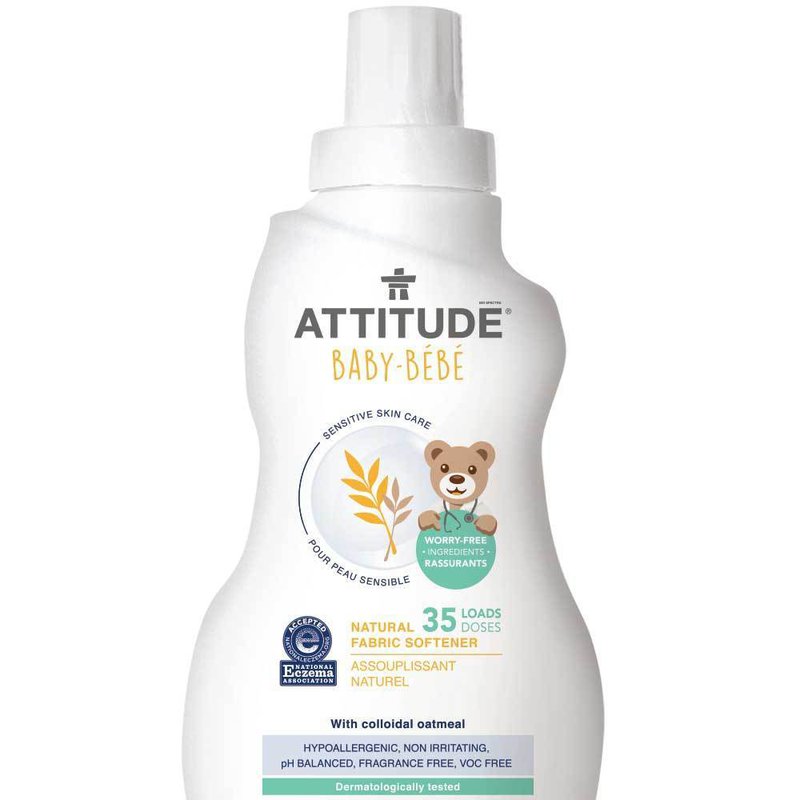 Attitude, Sensitive Skin Baby, Delikatny płyn zmiękczający do płukania tkanin dziecięcych, 1L ATTITUDE
