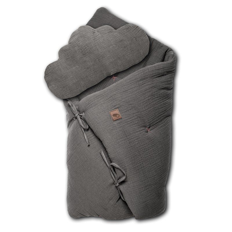 Hi Little One - zestaw kołderka z podusią/ rożek 2 w 1 IRON