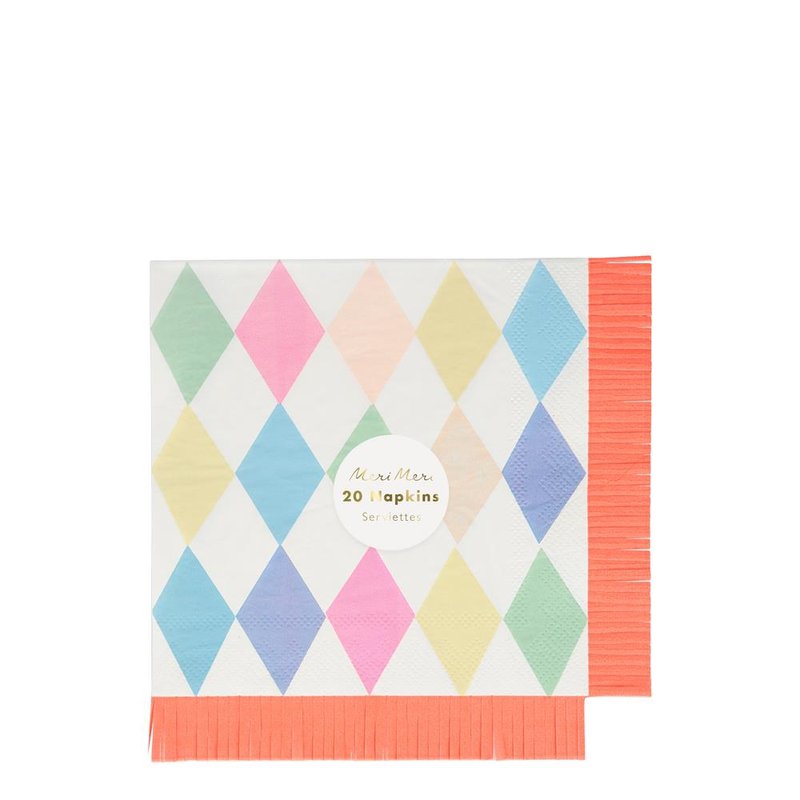 Meri Meri - Serwetki Cyrk Harlequin