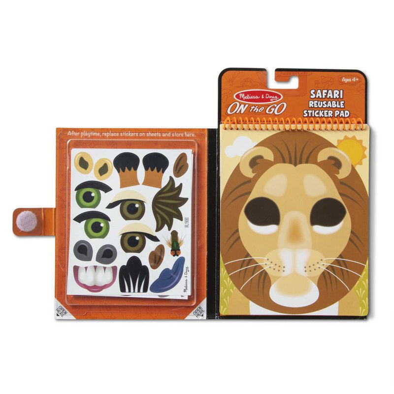 Melissa&Doug® - Naklejki wielokrotne zwierzaki safari