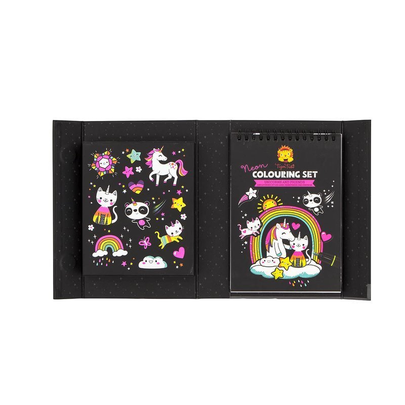 Tiger Tribe® - Neonowy zestaw plastyczny: Jednorożec i Przyjaciel