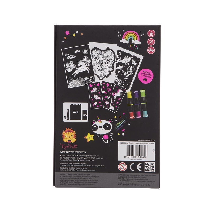 Tiger Tribe® - Neonowy zestaw plastyczny: Jednorożec i Przyjaciel