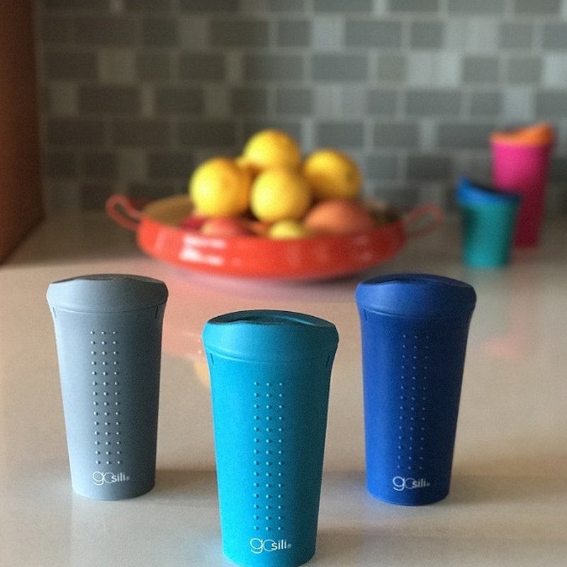 Silikids - GoSili Kubek Podróżny Silikonowy Teal