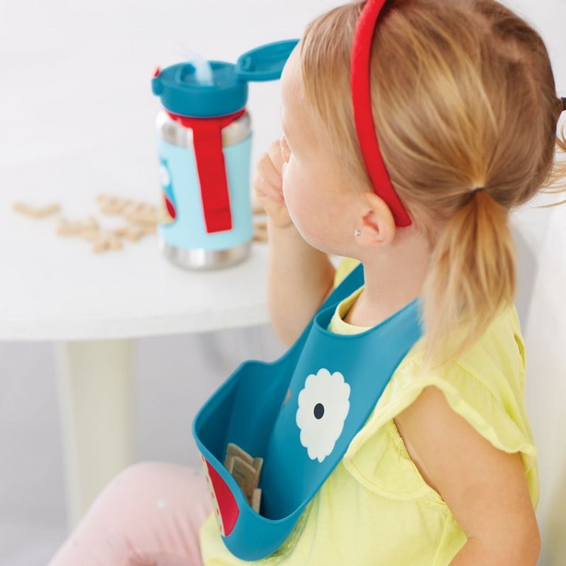 Skip Hop - Śliniak silikonowy Zoo Sowa