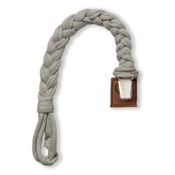 Hi Little One - warkoczykowa zawieszka do smoczka Pacifier holder Deep Grey