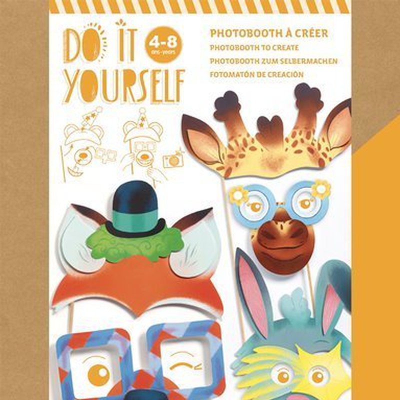 Djeco - Zrb to sam -akces. do fotobudki ZWIERZTA DJ07915