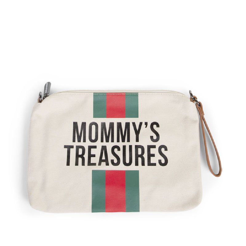 CHILDHOME - Torebka Mommy's Treasures Paski Zielono-Czerwone