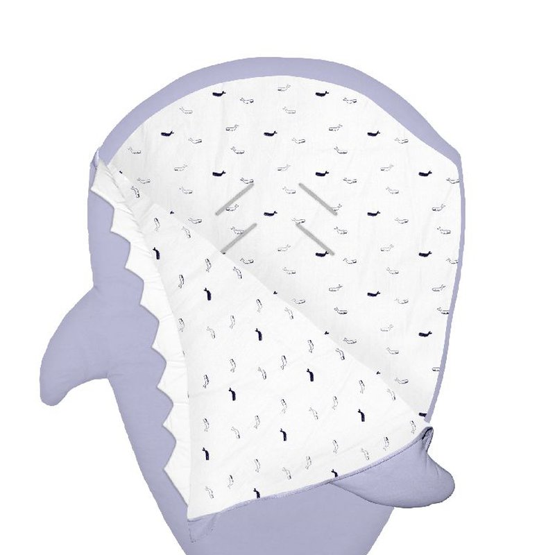 Baby Bites Śpiworek letni Shark (1-18 miesięcy) Light Blue BABY BITES