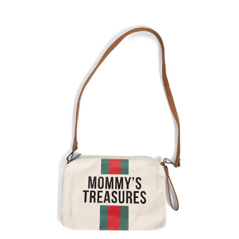 CHILDHOME - Torebka Mommy's Treasures Paski Zielono-Czerwone