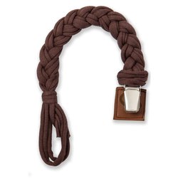 Hi Little One - warkoczykowa zawieszka do smoczka Pacifer holder Chocolate