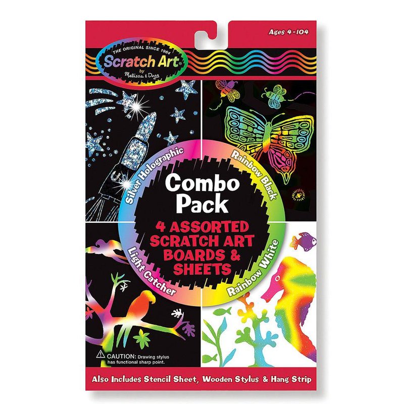 Melissa&Doug® - Zdrapka zestaw do grawerowania 4w1