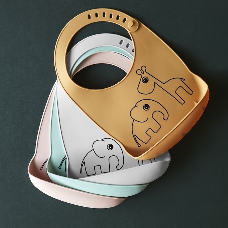 Done by Deer Śliniak Silikonowy Mustard