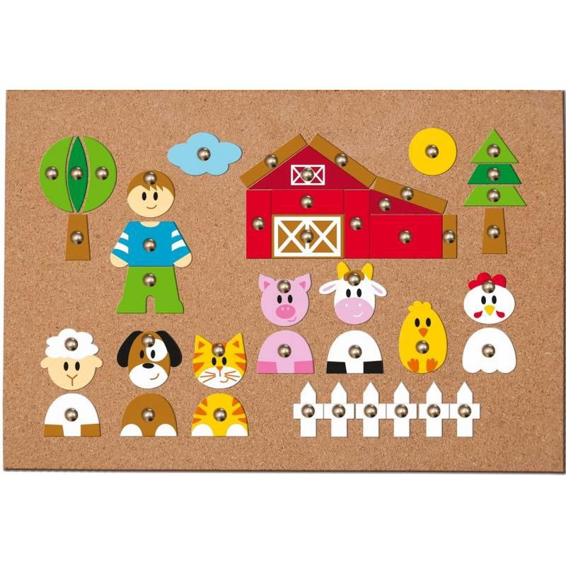 Woody - Wbijanka - przybijanka korkowa wiejskie zwierzątka