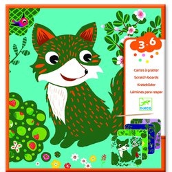 Djeco - Wydrapywanka dla maluchów ZWIERZĄTKA DJ09093