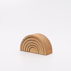 Drewniana Tęcza 6-elementowa 3+, naturalna, Grimm's