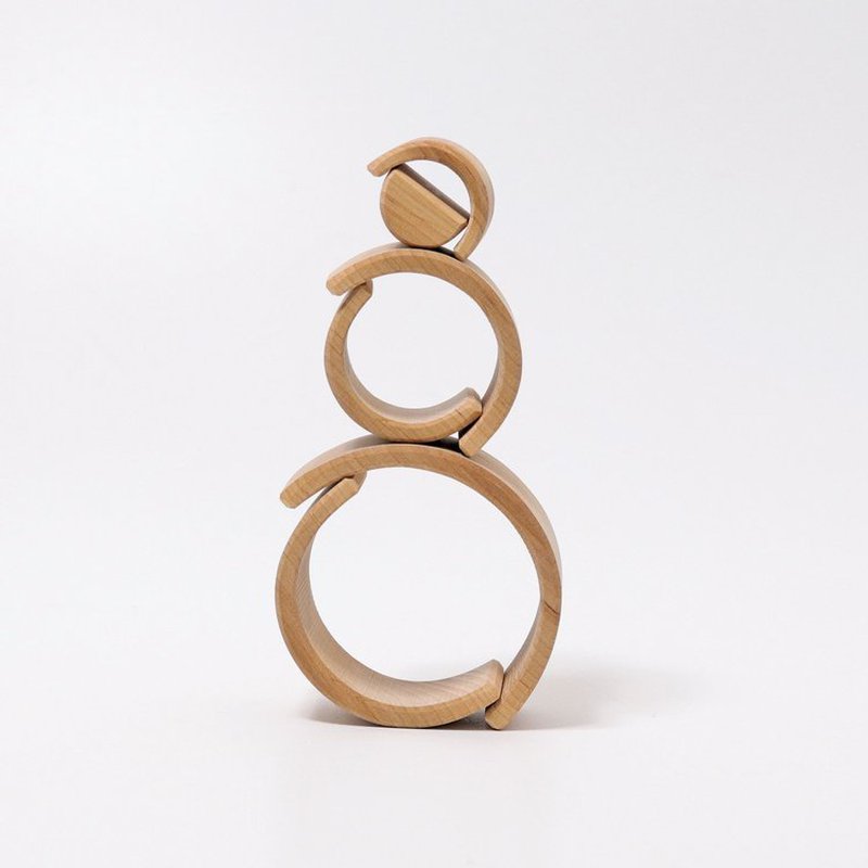 Drewniana Tęcza 6-elementowa 3+, naturalna, Grimm's