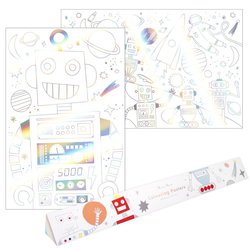 Meri Meri - Plakaty-kolorowanki Kosmos