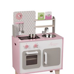 Janod - Kuchnia drewniana duża z akcesoriami Macaron