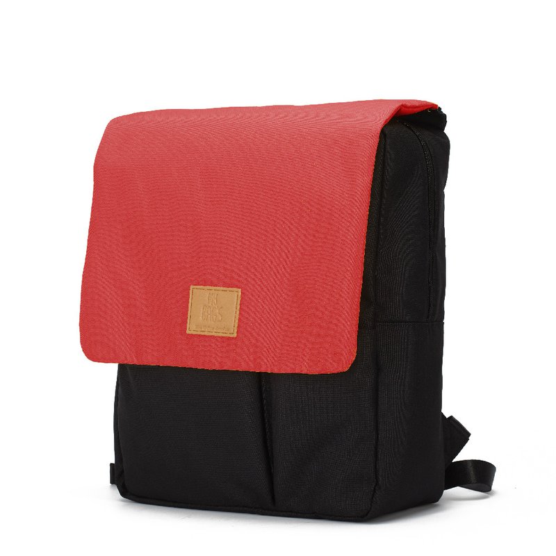 My Bag's Plecak Reflap eco black/red MY BAG'S