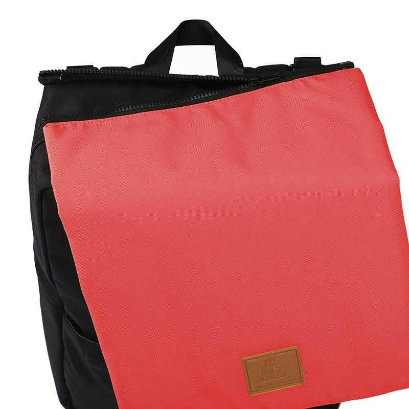 My Bag's Plecak Reflap eco black/red MY BAG'S