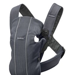 BABYBJORN MINI 3D Mesh – nosidełko, Antracytowy