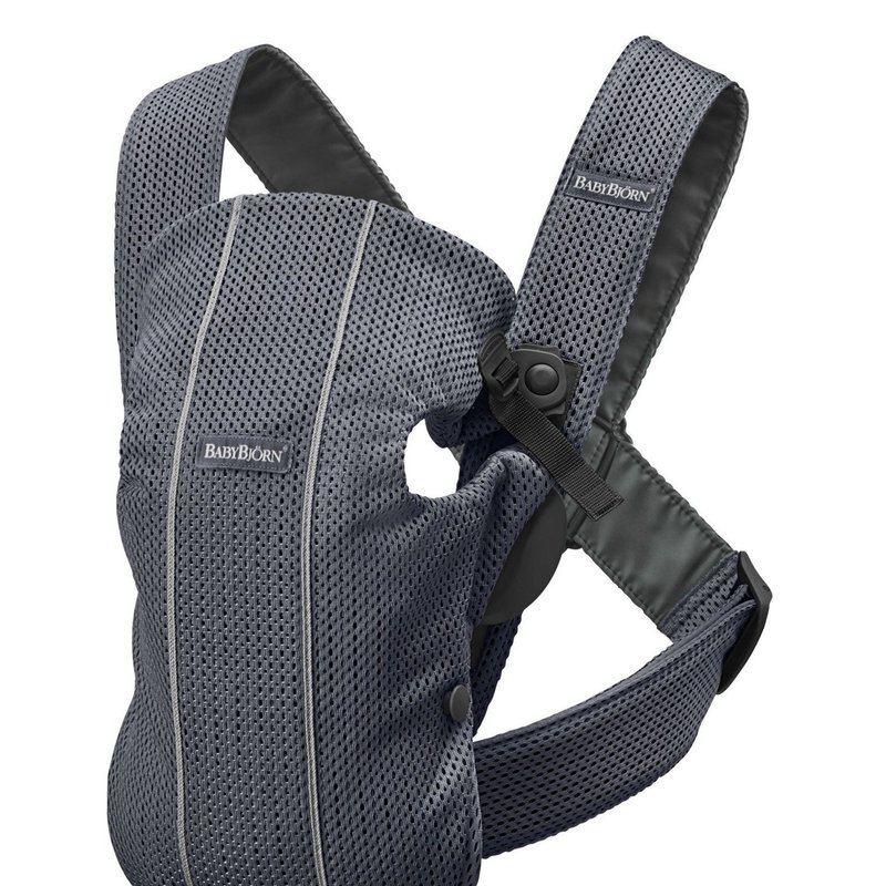 BABYBJORN MINI 3D Mesh – nosidełko, Antracytowy