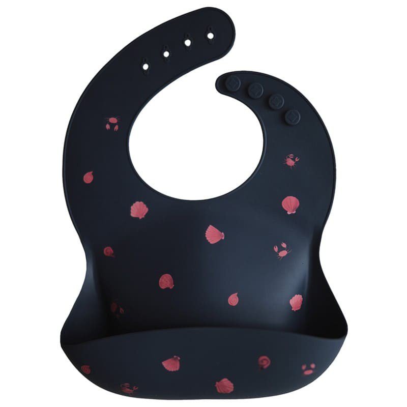 Mushie - śliniak silikonowy Shells Smoke mushie