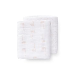 Fresk Pieluszki muślinowe zestaw 2 szt. 120 x 120 cm Łabędź FRESK